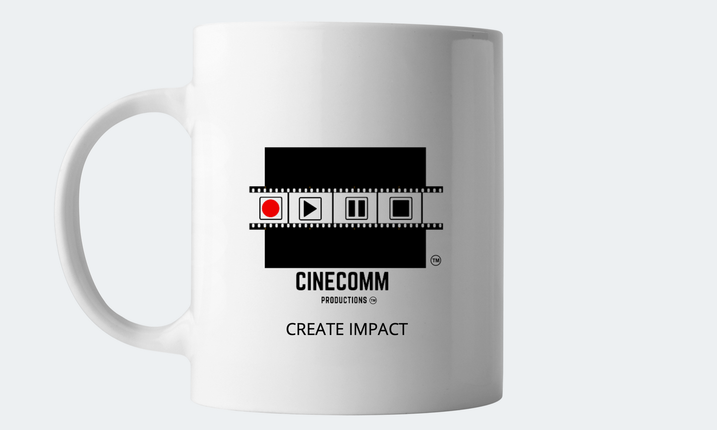 CineComm Black Mug